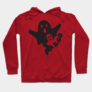 Boo Ghost Funny  Scary Halloween Hoodie